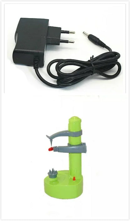 Multifunction Stainless Steel Electric Peeler Automatic Fruit Peeler Vegetable Cutter Three Spare Blades Potato Peeler Machine