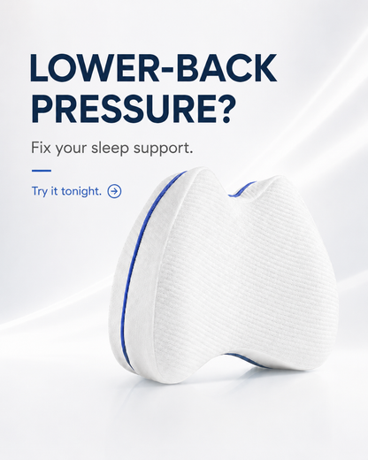 Worelli Knee Pillow for Side Sleepers — Helps Reduce Lower Back Pain, Sleep More Comfortably & Wake Up Less Stiff